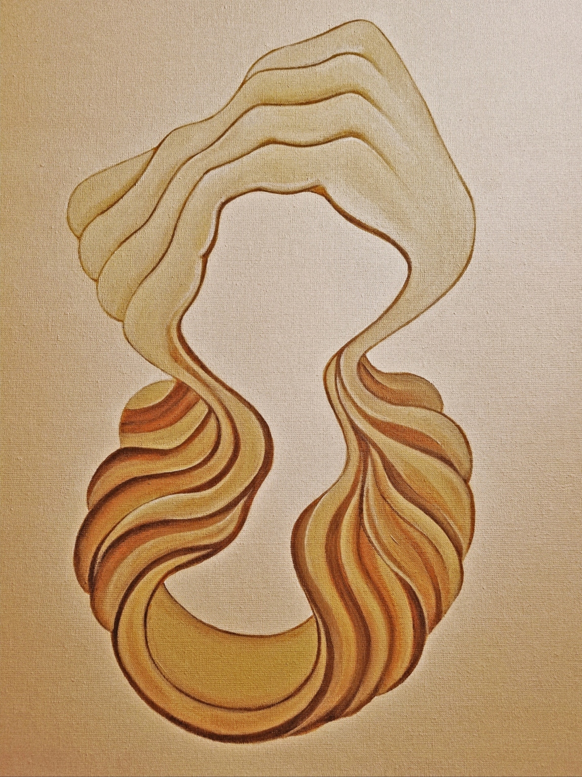 Acrylique — La boucle dorée