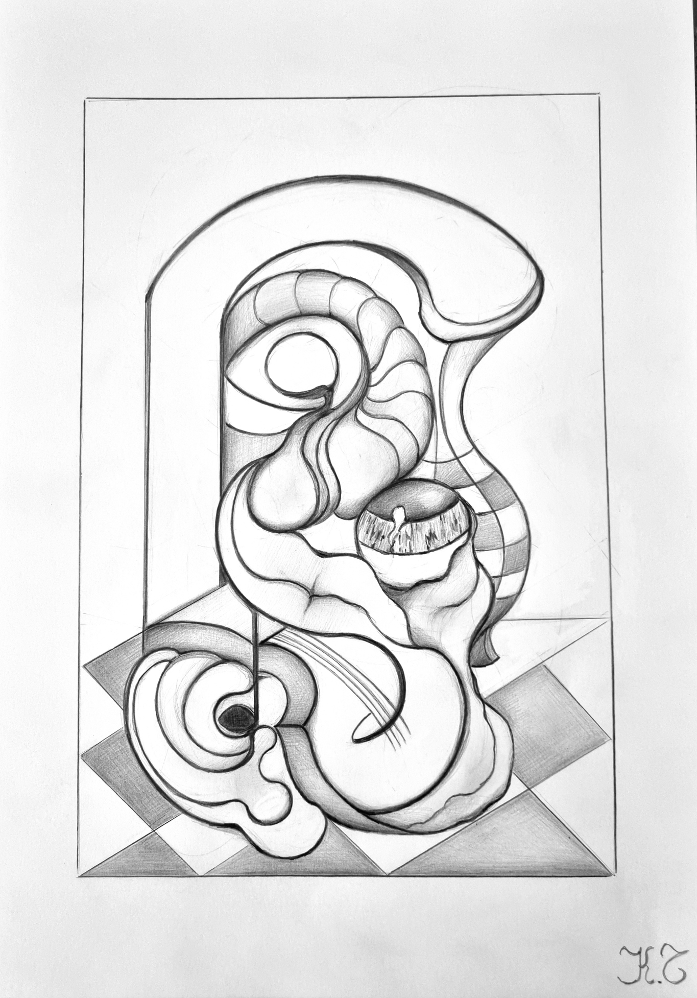 Dessin — Composition organique